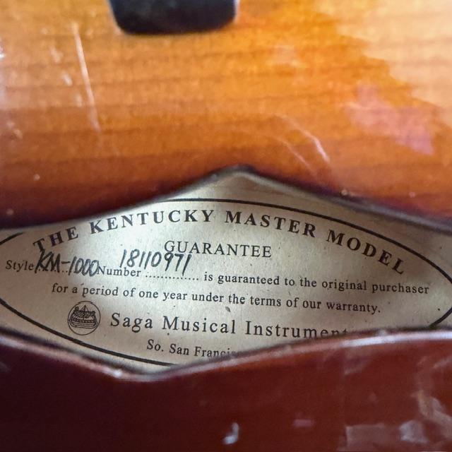 Used The Kentucky KM-1000 Master Model F-Style Acoustic 8-String Mandolin - Image 19
