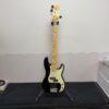 Used Fender American Professional V 5-String Electric Precision Bass Guitar Black Maple Neck with Case 2016 - Image 2