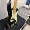 Used Fender American Professional V 5-String Electric Precision Bass Guitar Black Maple Neck with Case 2016 - Image 11