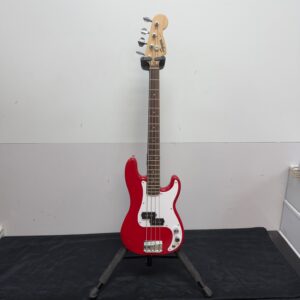 Used Squier Precision P Bass Mini Electric Bass Guitar Dakota Red Laurel Fingerboard 2024