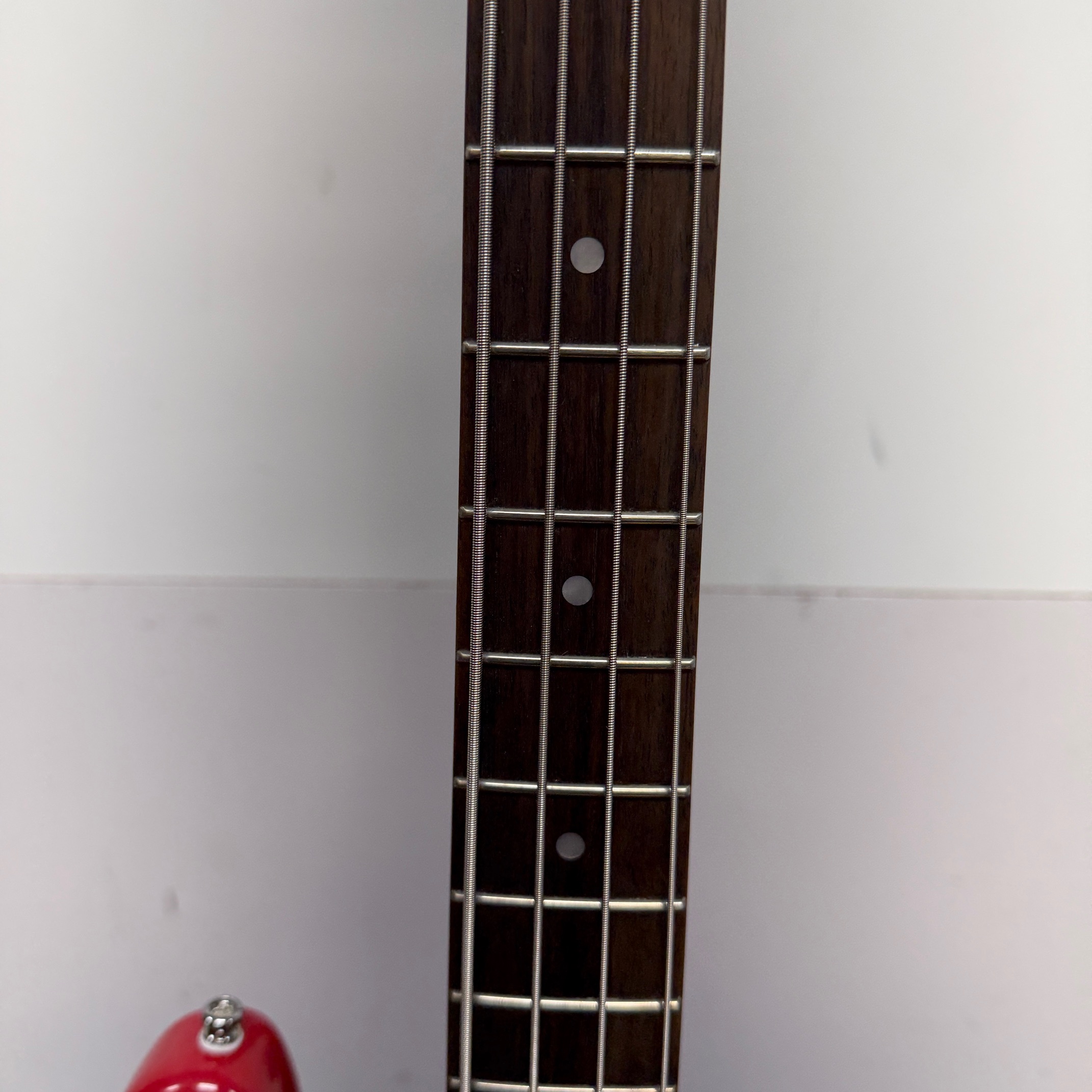 Used Squier Precision P Bass Mini Electric Bass Guitar Dakota Red Laurel Fingerboard 2024 - Image 5