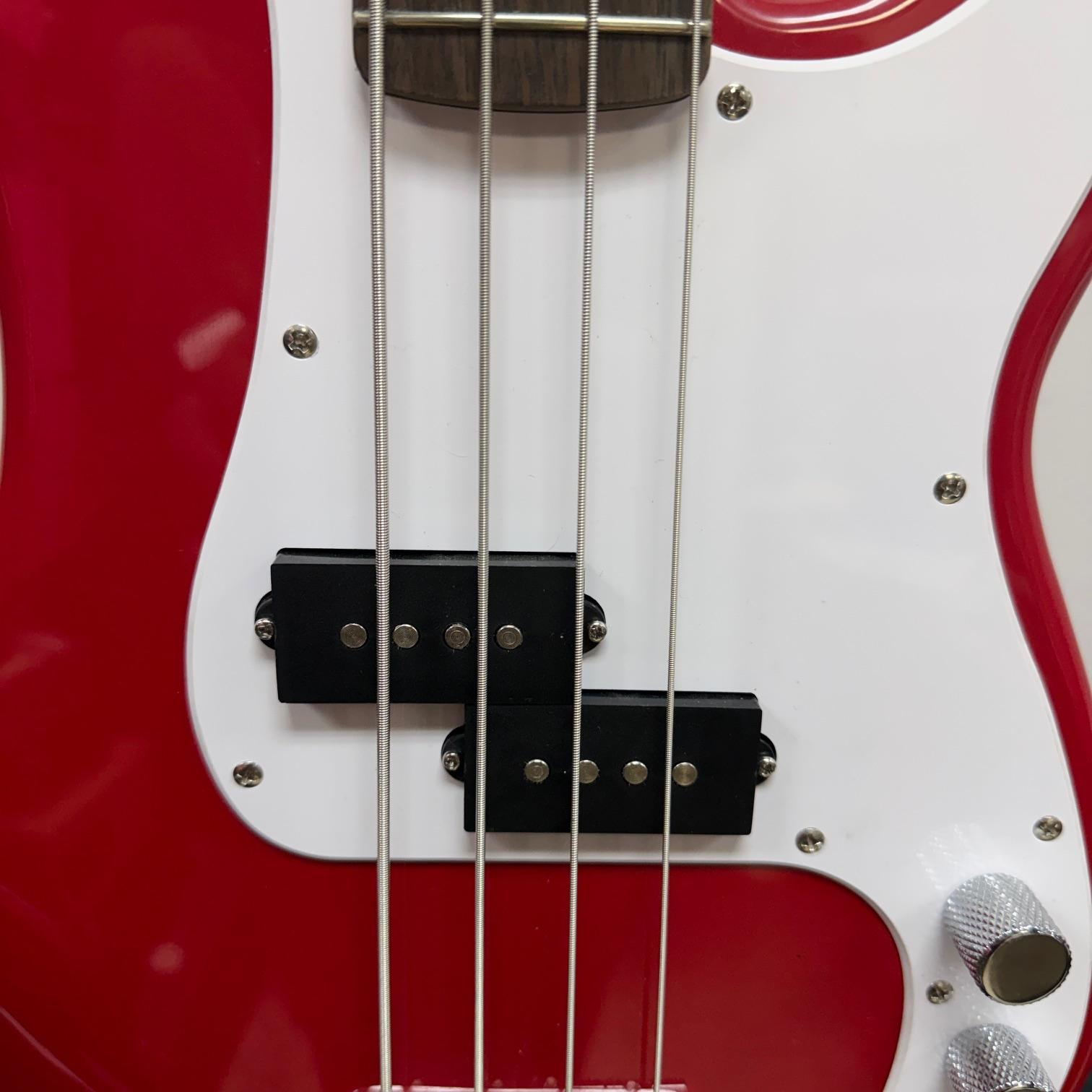 Used Squier Precision P Bass Mini Electric Bass Guitar Dakota Red Laurel Fingerboard 2024 - Image 7