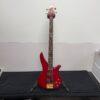 Used Yamaha RBX760A 4-String Active Electric Bass Guitar Transparent Red Gold Hardware