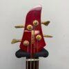 Used Yamaha RBX760A 4-String Active Electric Bass Guitar Transparent Red Gold Hardware - Image 3