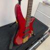 Used Yamaha RBX760A 4-String Active Electric Bass Guitar Transparent Red Gold Hardware - Image 9