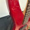 Used Yamaha RBX760A 4-String Active Electric Bass Guitar Transparent Red Gold Hardware - Image 10