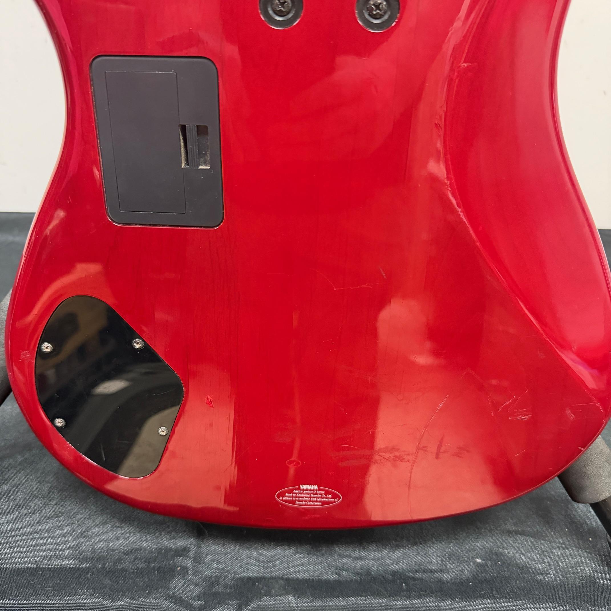 Used Yamaha RBX760A 4-String Active Electric Bass Guitar Transparent Red Gold Hardware - Image 20