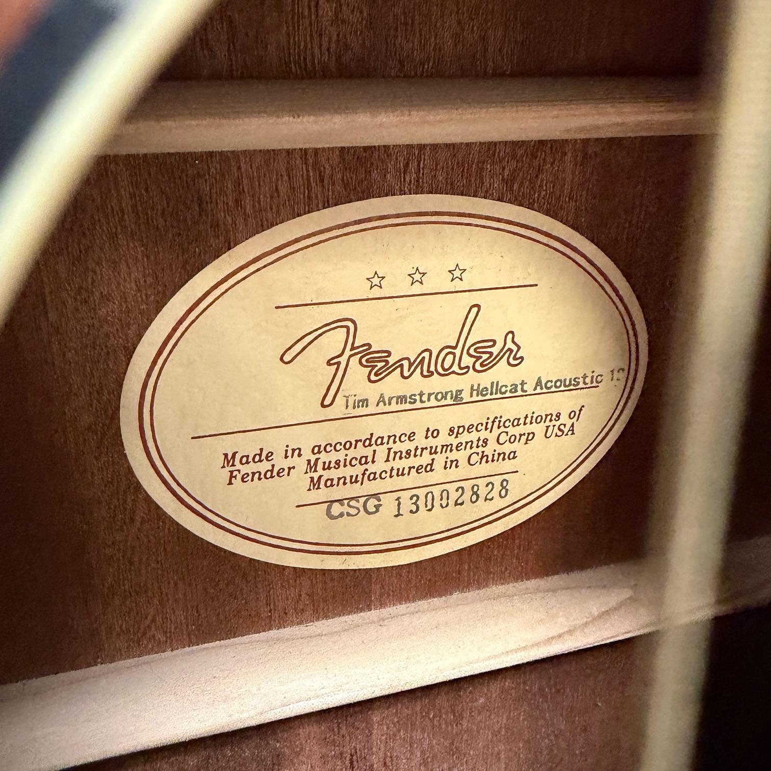 Used Fender Tim Armstrong Hellcat Acoustic Electric 12-String Guitar - Image 11