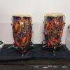 New Old Stock Latin Percussion LP Accents Santana Supernatural 11" & 12" Limited Edition Conga Drum with Gibraltar Stands