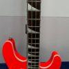 Used Jackson X Series Through-Body Active 4-String Electric Bass Guitar Rocket Red - Image 6