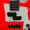 Used Jackson X Series Through-Body Active 4-String Electric Bass Guitar Rocket Red - Image 8