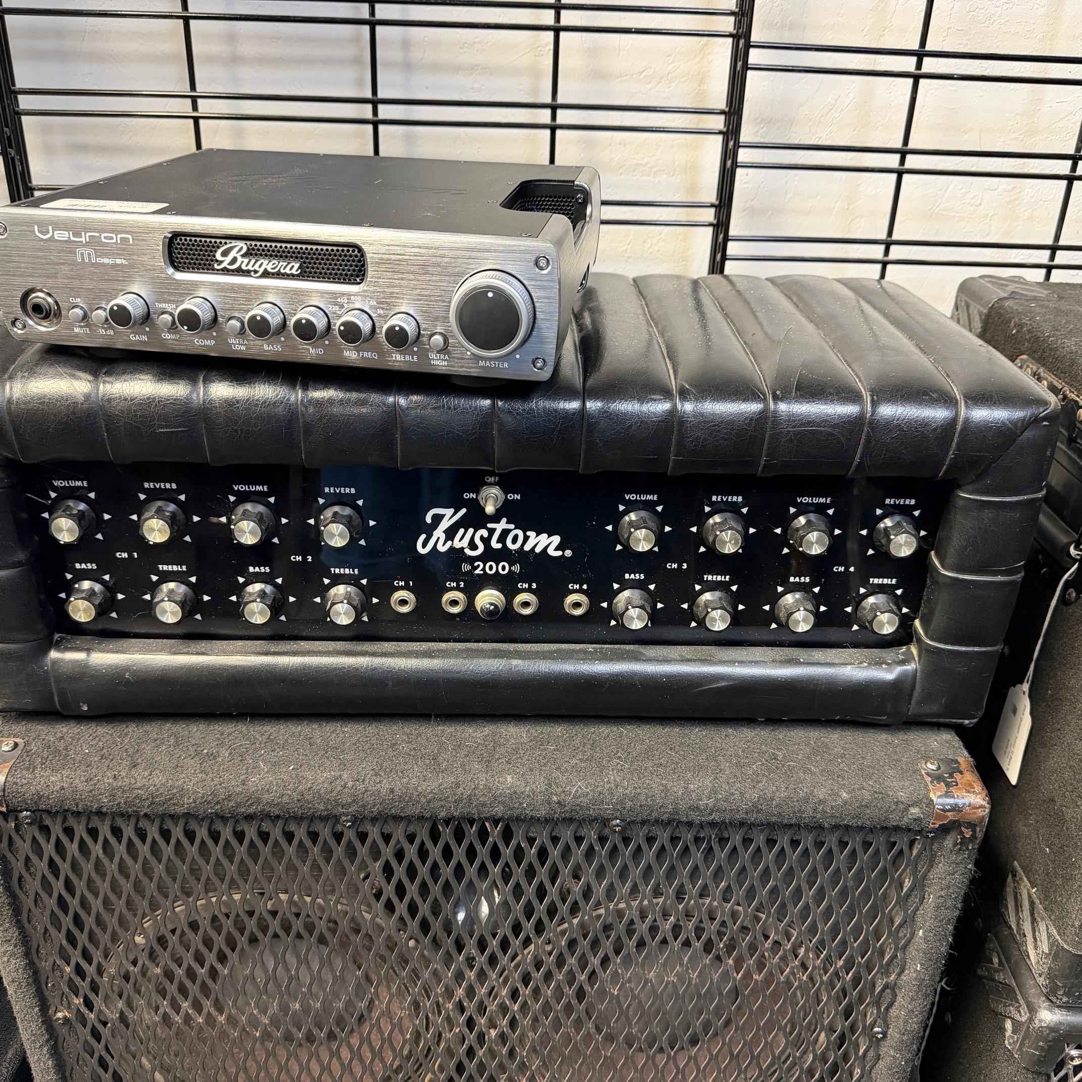 Vintage Kustom 200 K200-B5 Bass Amp Amplifier Head