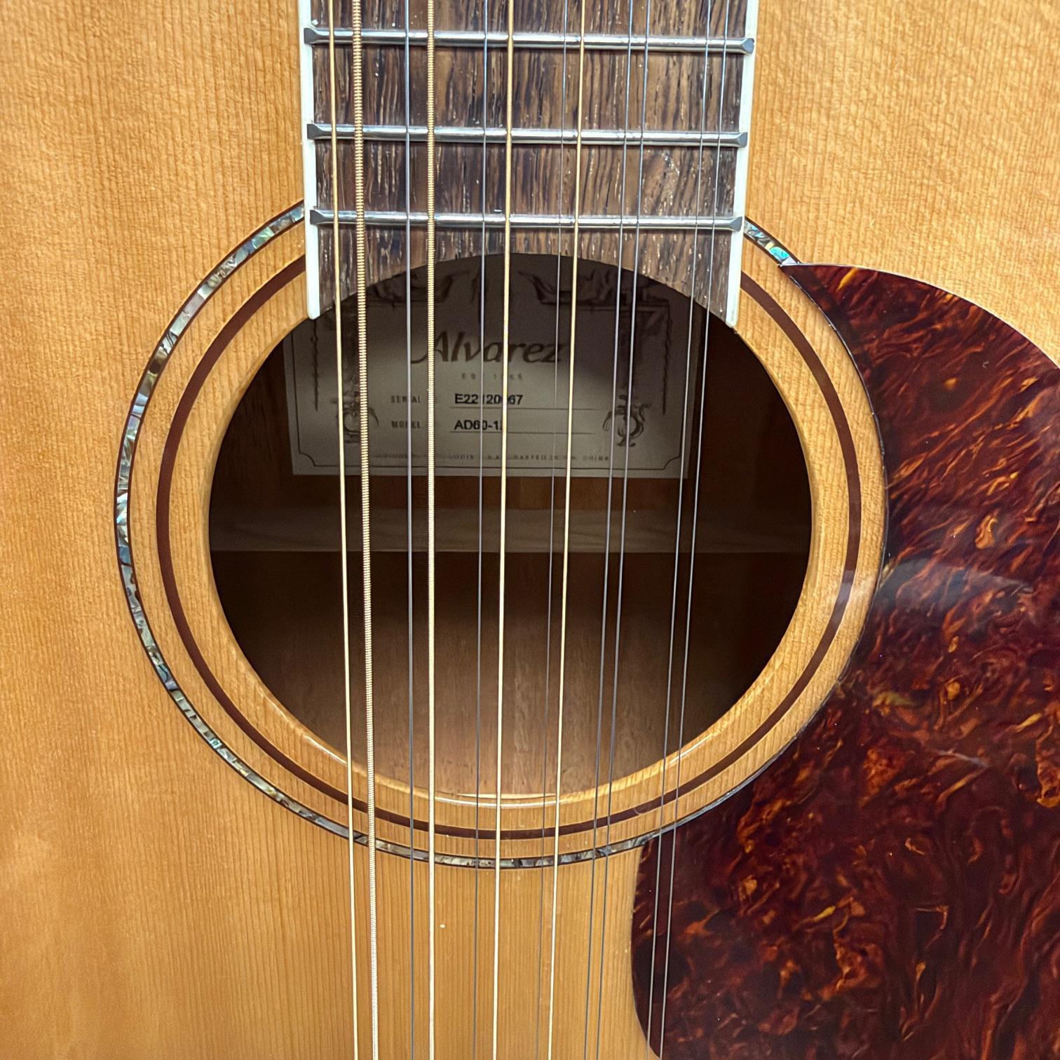 Used Alvarez AD60-12 12-String Acoustic Guitar - Image 8