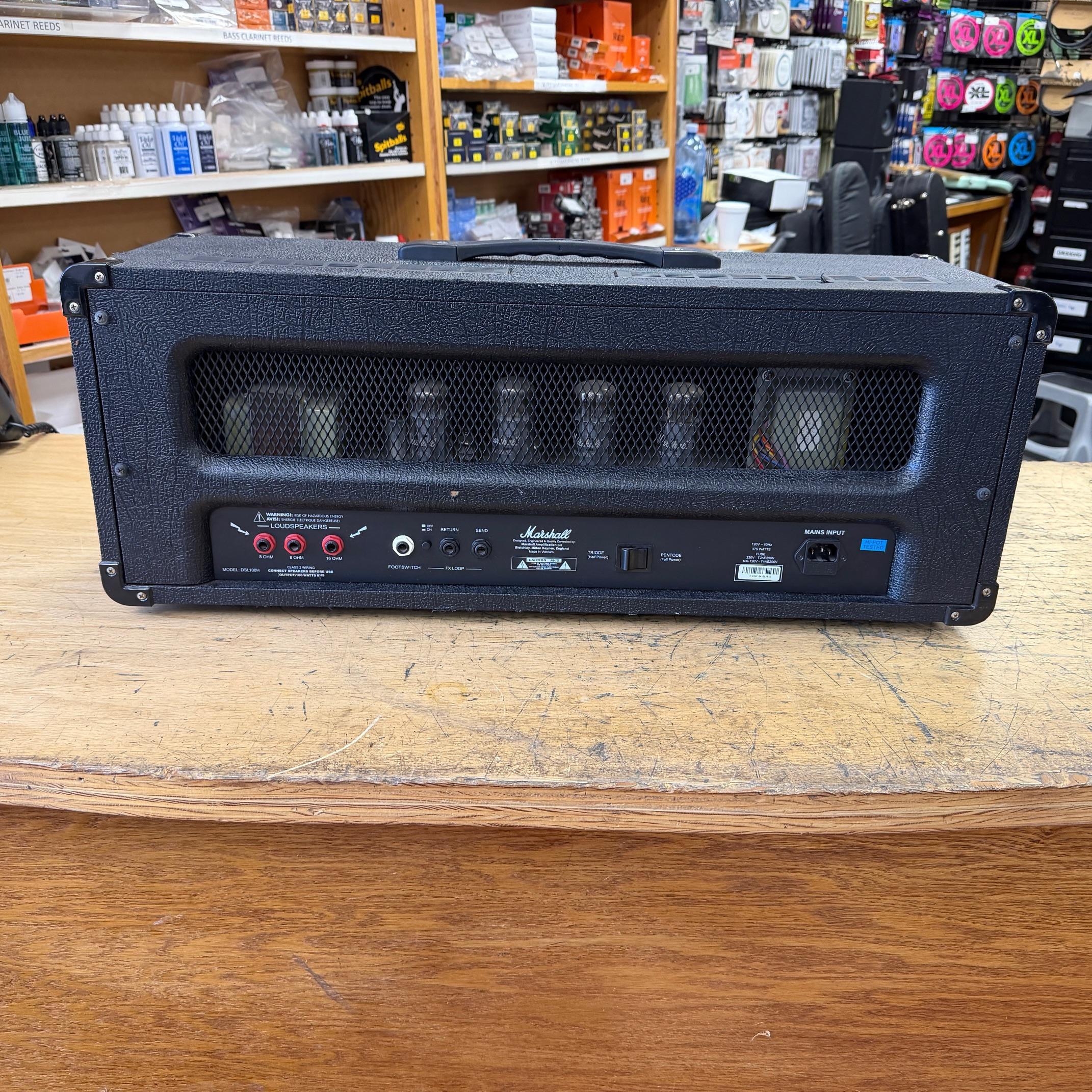 Used Marshall DSL100H Tube Guitar Amp Amplifier Head - Image 10
