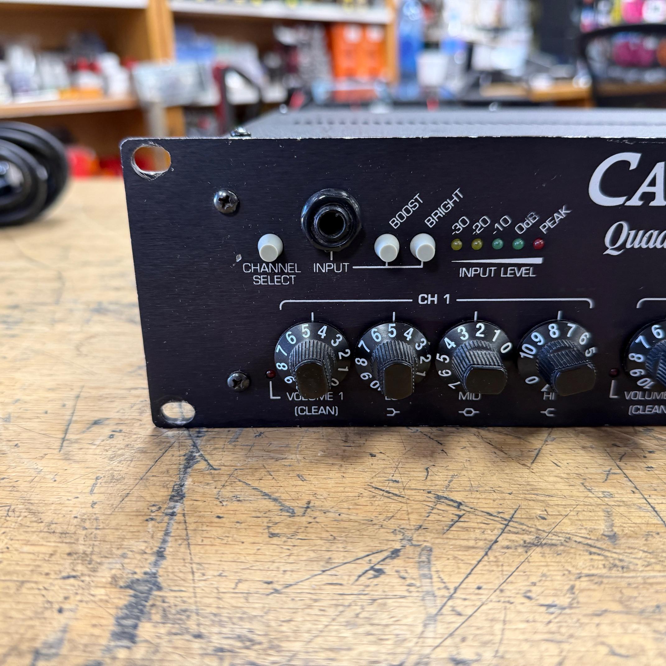 Used Carvin Quad-X Electric Guitar Tube Preamp Preamplifier with FS-77 Footswitch Tested and Serviced - Image 3
