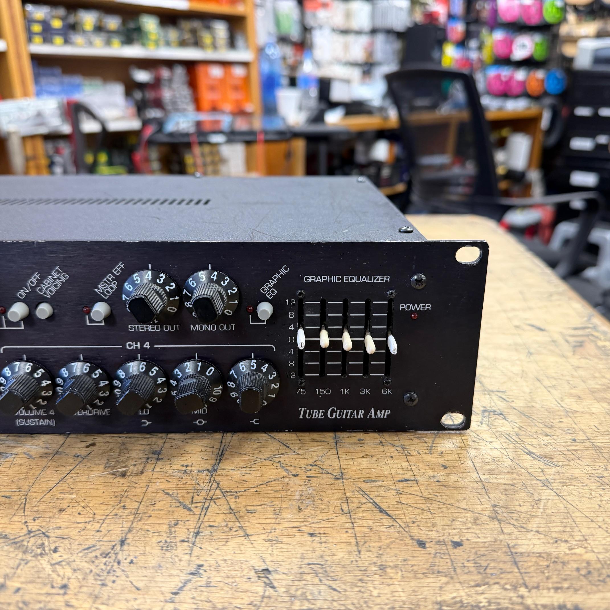 Used Carvin Quad-X Electric Guitar Tube Preamp Preamplifier with FS-77 Footswitch Tested and Serviced - Image 6
