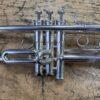 Vintage Getzen Eterna 700 Silver Bb Trumpet with Pro Tec Getzen 5C Mouthpiece Case 1972-1975 Just Serviced - Image 4