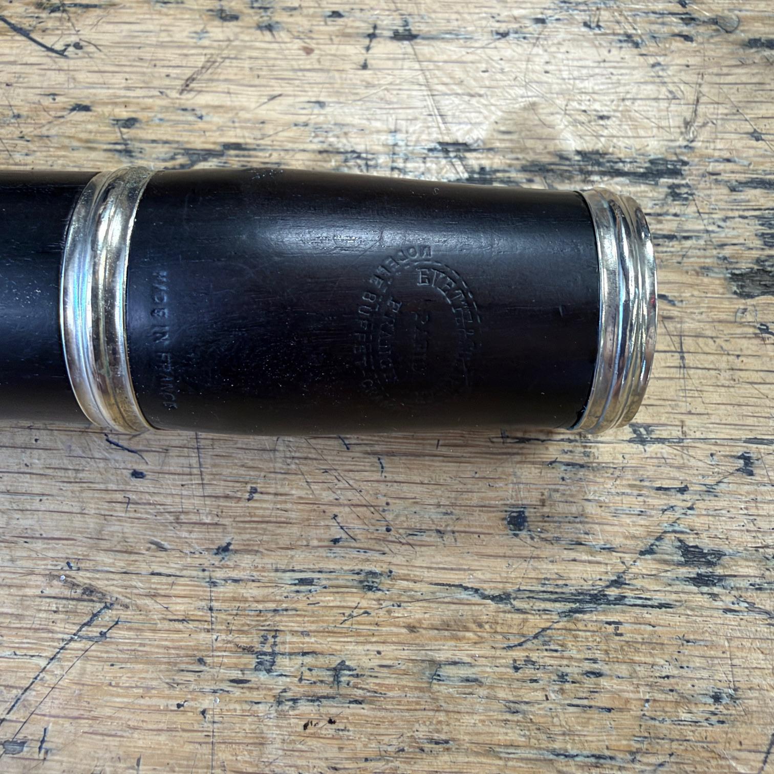 Vintage Evette & Schaeffer Modele Buffet Crampon Paris France Professional Wood Clarinet with Premium Black Leather Pad Repad Pro Tec Case Vandoren Paris 5RV Mouthpiece - Image 3