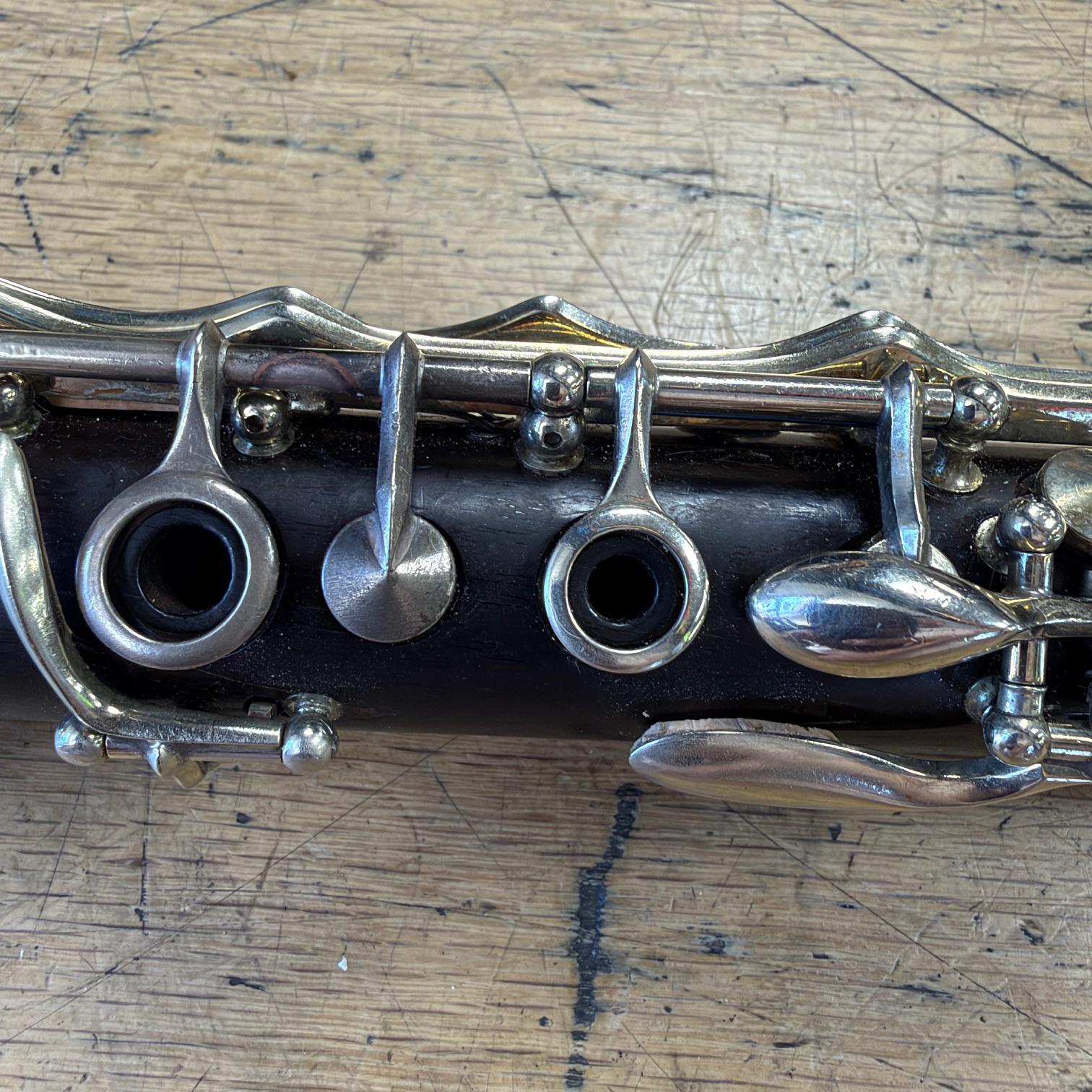 Vintage Evette & Schaeffer Modele Buffet Crampon Paris France Professional Wood Clarinet with Premium Black Leather Pad Repad Pro Tec Case Vandoren Paris 5RV Mouthpiece - Image 5