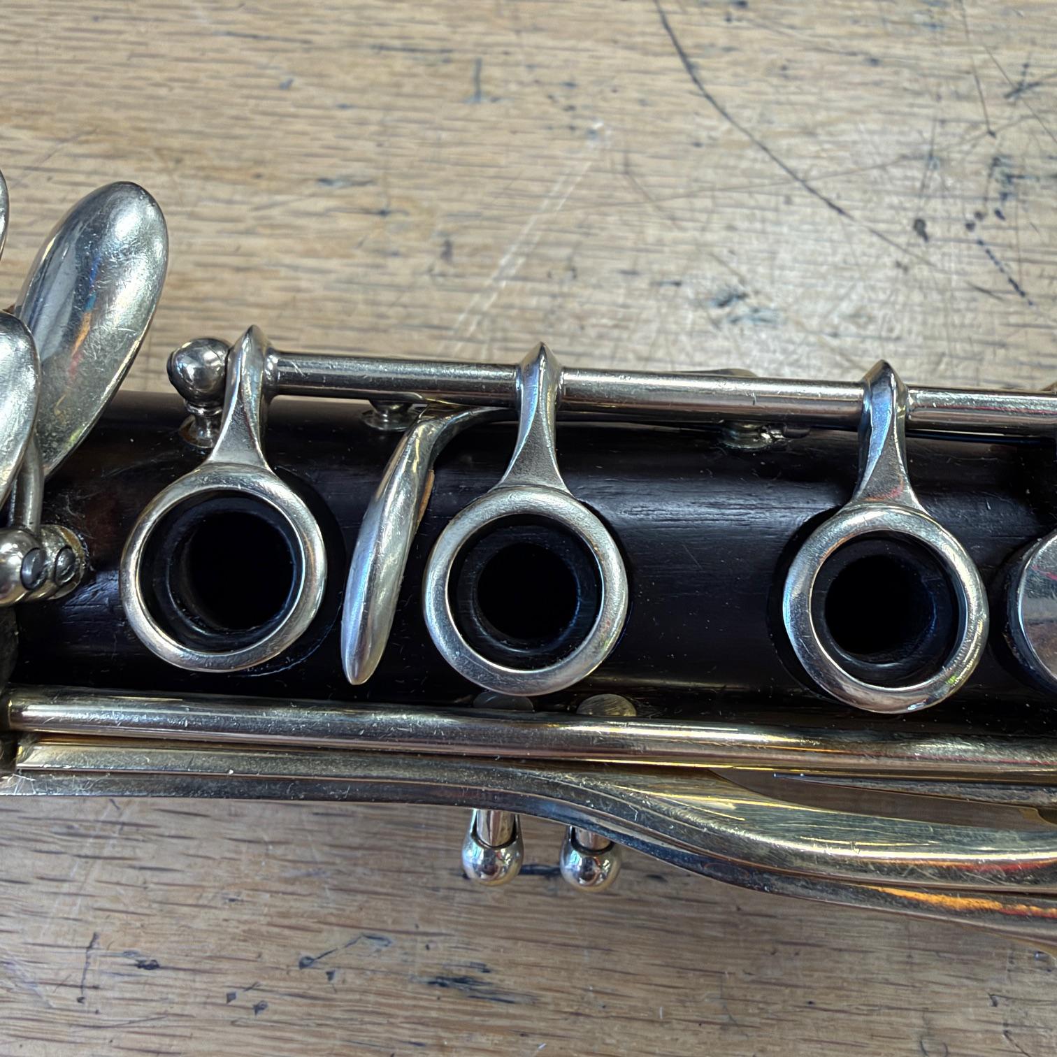 Vintage Evette & Schaeffer Modele Buffet Crampon Paris France Professional Wood Clarinet with Premium Black Leather Pad Repad Pro Tec Case Vandoren Paris 5RV Mouthpiece - Image 7