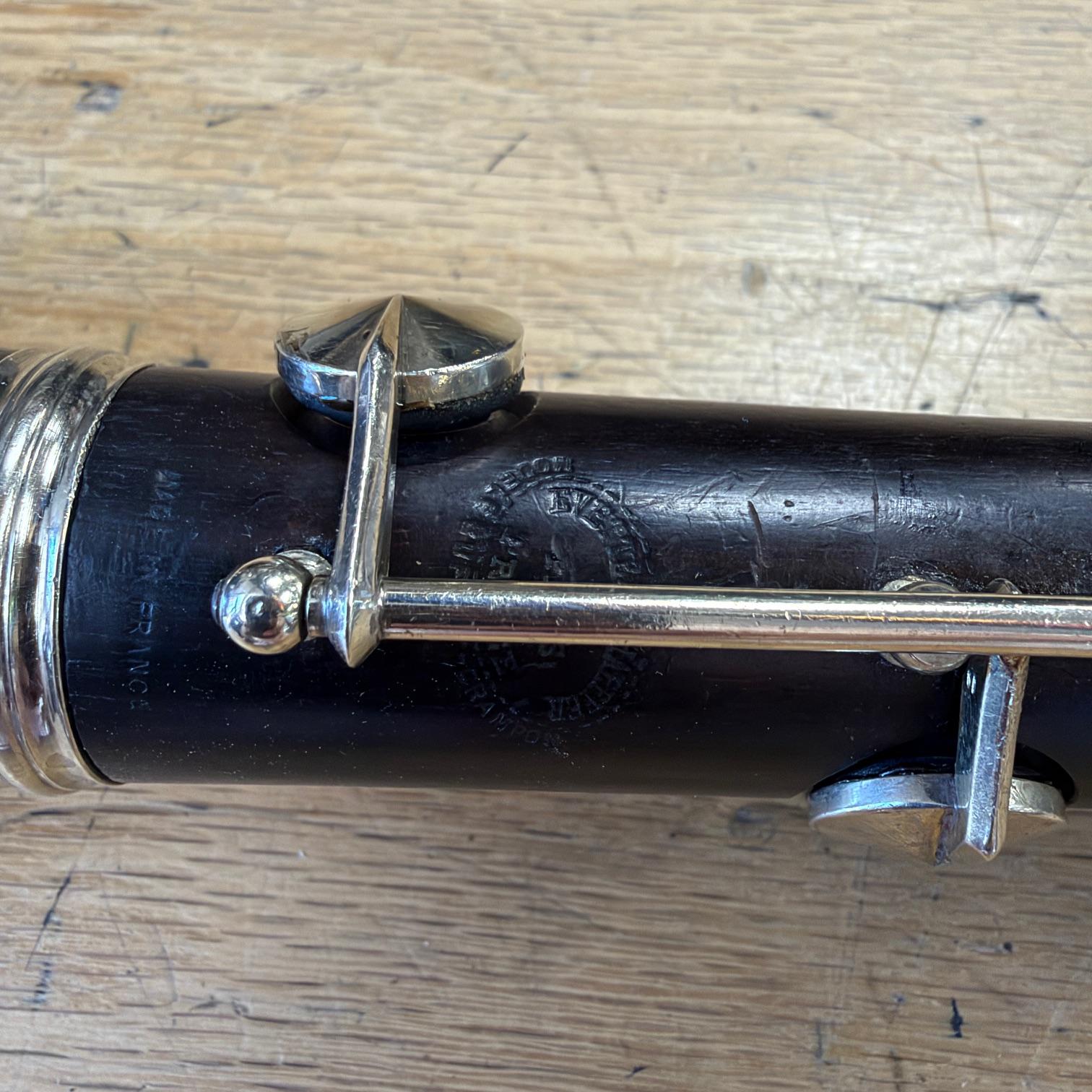 Vintage Evette & Schaeffer Modele Buffet Crampon Paris France Professional Wood Clarinet with Premium Black Leather Pad Repad Pro Tec Case Vandoren Paris 5RV Mouthpiece - Image 9