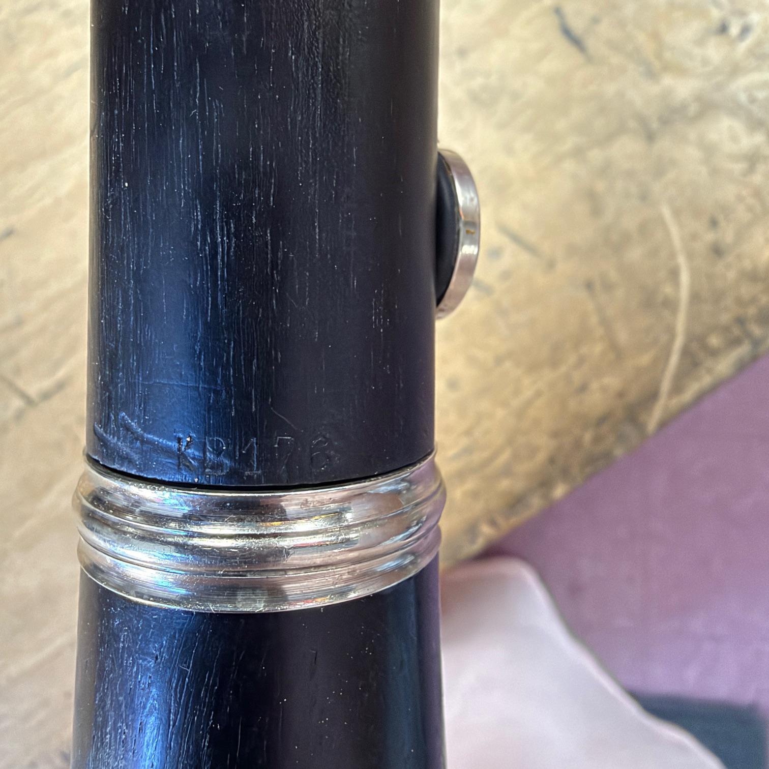 Vintage Evette & Schaeffer Modele Buffet Crampon Paris France Professional Wood Clarinet with Premium Black Leather Pad Repad Pro Tec Case Vandoren Paris 5RV Mouthpiece - Image 12