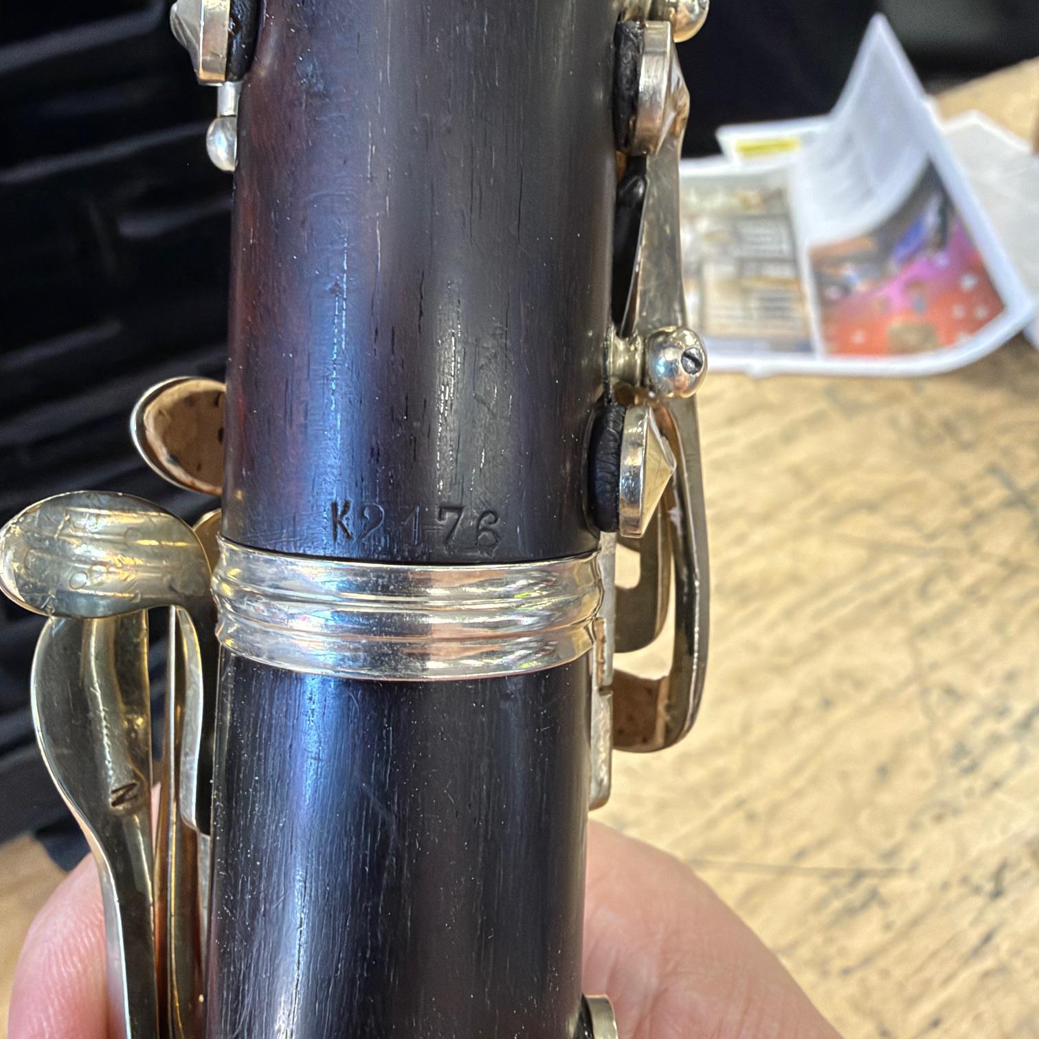 Vintage Evette & Schaeffer Modele Buffet Crampon Paris France Professional Wood Clarinet with Premium Black Leather Pad Repad Pro Tec Case Vandoren Paris 5RV Mouthpiece - Image 13