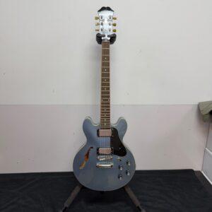 Used Epiphone Dot ES-339 Ultra PE Semi-Hollow Body Electric Guitar Pelham Blue Dual-Output Jack