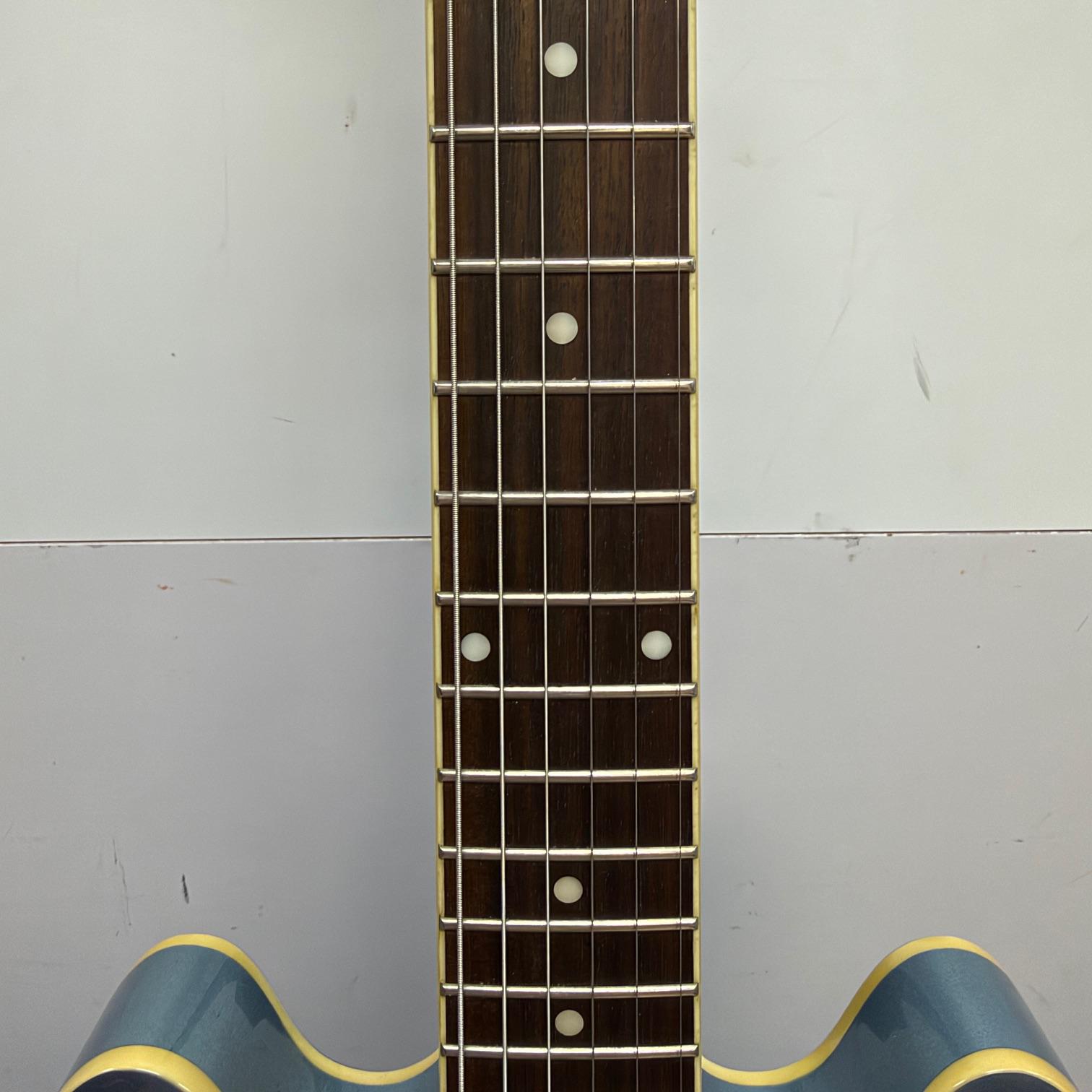 Used Epiphone Dot ES-339 Ultra PE Semi-Hollow Body Electric Guitar Pelham Blue Dual-Output Jack - Image 6
