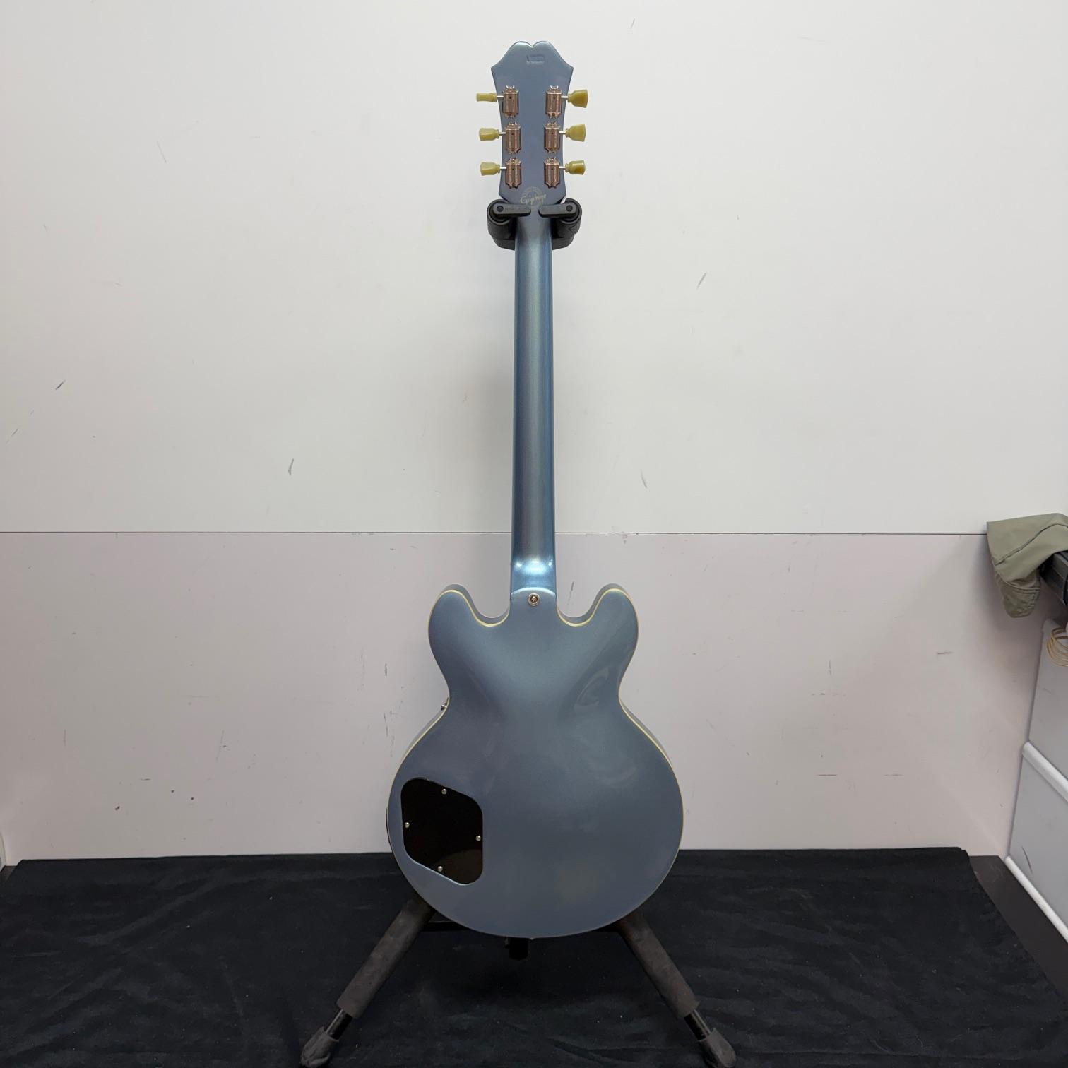 Used Epiphone Dot ES-339 Ultra PE Semi-Hollow Body Electric Guitar Pelham Blue Dual-Output Jack - Image 15