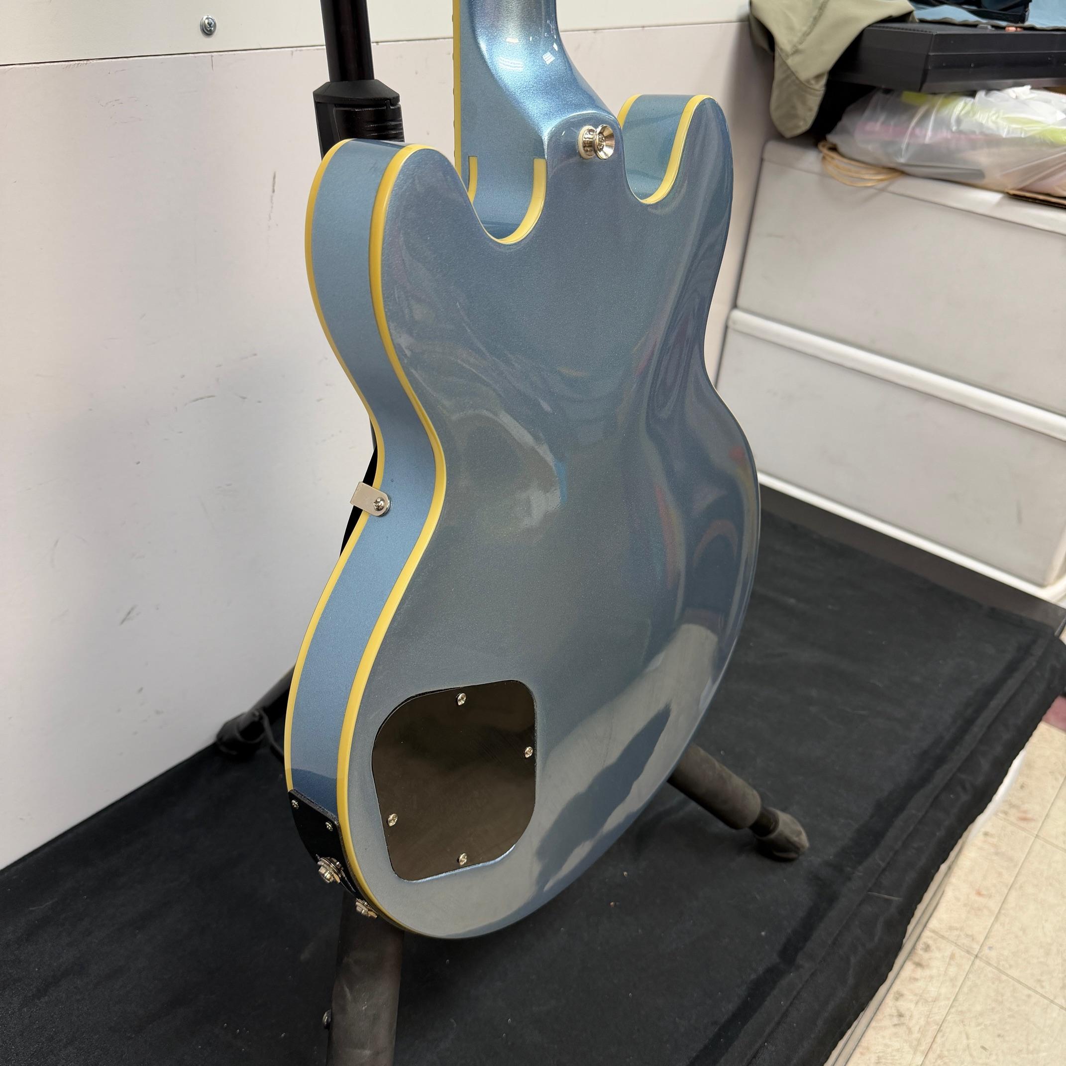 Used Epiphone Dot ES-339 Ultra PE Semi-Hollow Body Electric Guitar Pelham Blue Dual-Output Jack - Image 22