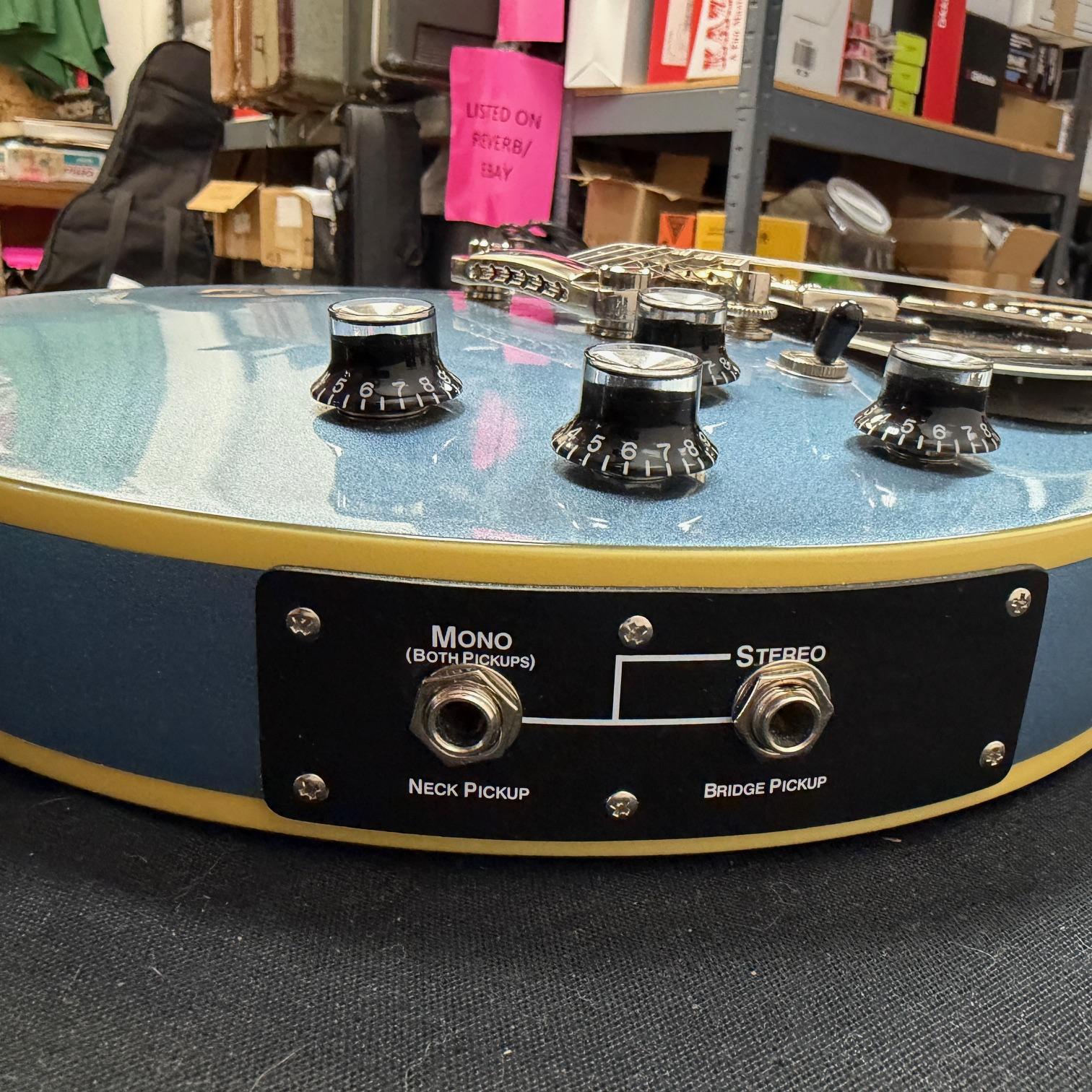 Used Epiphone Dot ES-339 Ultra PE Semi-Hollow Body Electric Guitar Pelham Blue Dual-Output Jack - Image 25