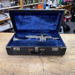 Vintage E. Benge Resno-Tempered Bell 3 Los Angeles Bb Trumpet Silver Plated Just Serviced with Original Case & Benge Mouthpiece 1974 MLP Bore