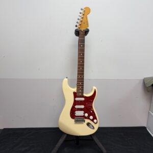 Used Fender Standard Fat Strat Stratocaster Electric Guitar HSS Made in Mexico 2003 Antique White