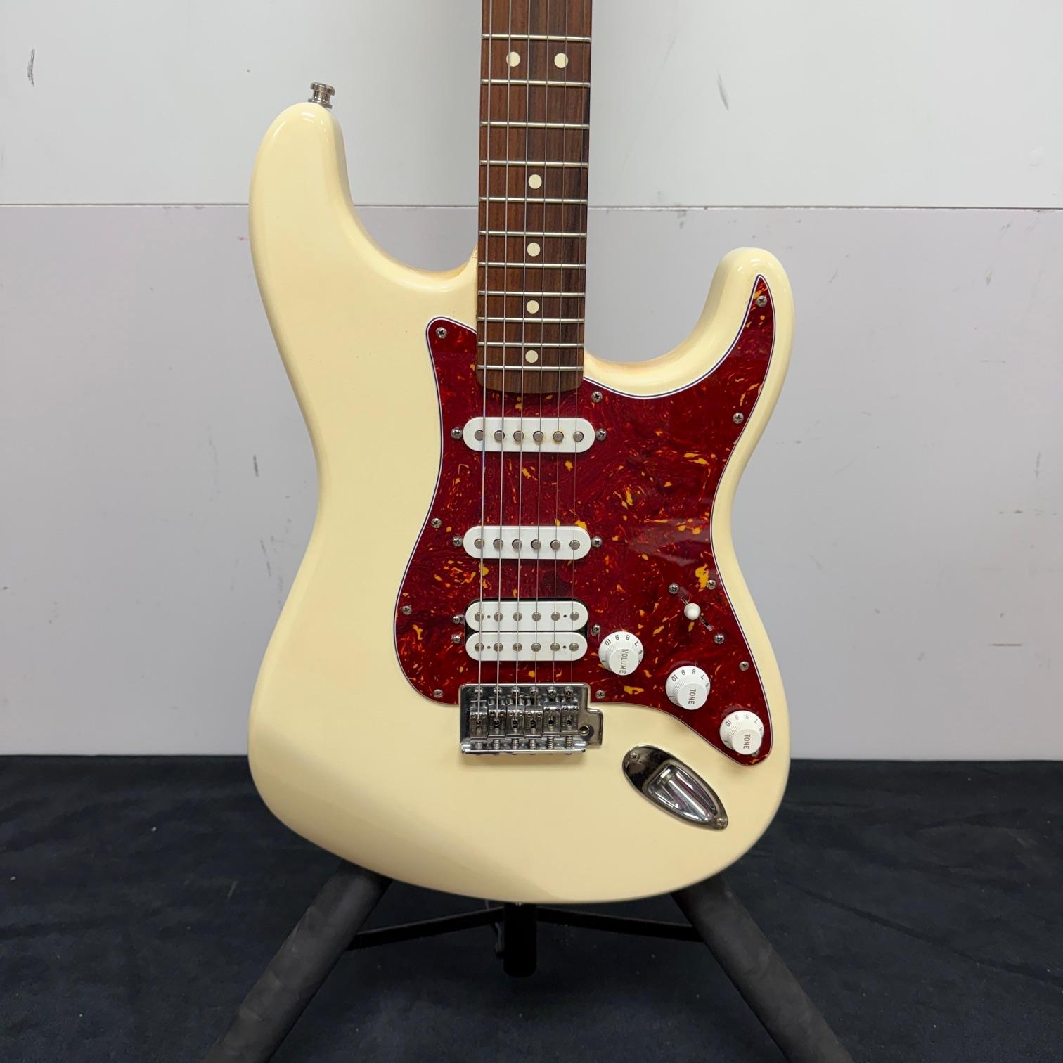 Used Fender Standard Fat Strat Stratocaster Electric Guitar HSS Made in Mexico 2003 Antique White - Image 7
