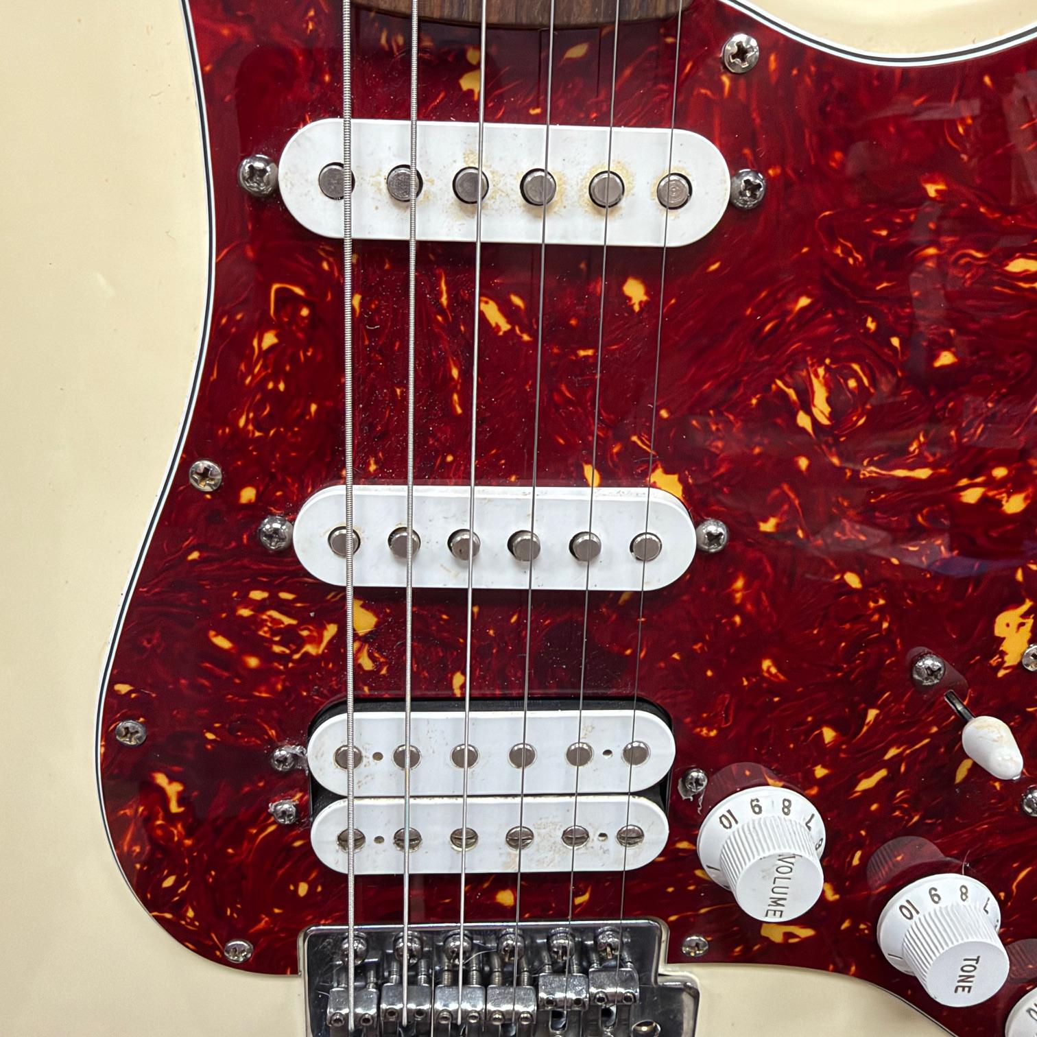 Used Fender Standard Fat Strat Stratocaster Electric Guitar HSS Made in Mexico 2003 Antique White - Image 10