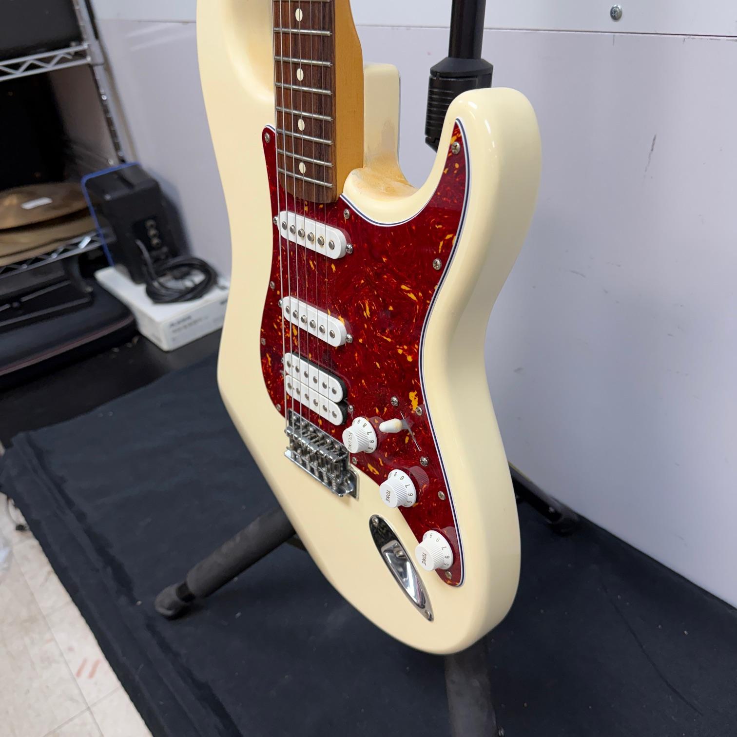 Used Fender Standard Fat Strat Stratocaster Electric Guitar HSS Made in Mexico 2003 Antique White - Image 12