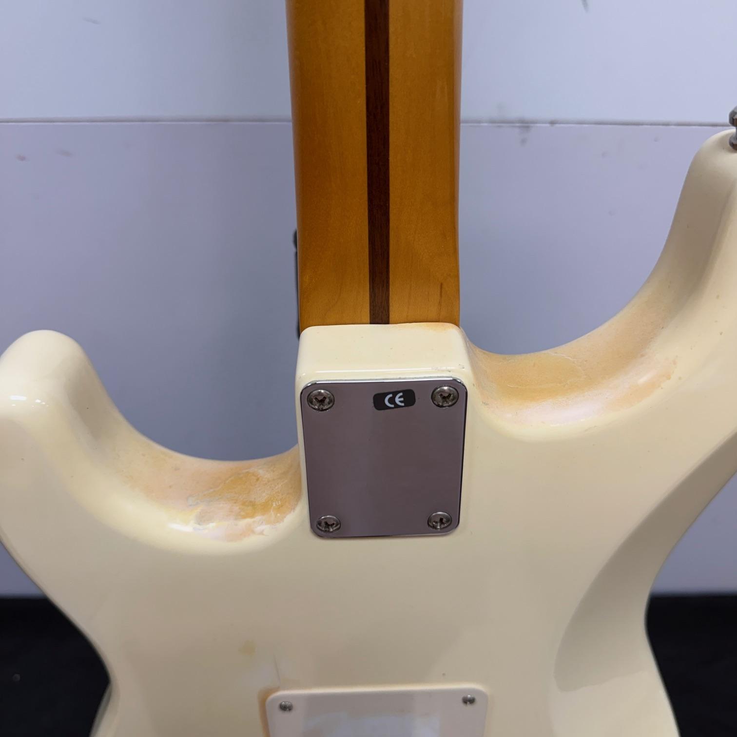 Used Fender Standard Fat Strat Stratocaster Electric Guitar HSS Made in Mexico 2003 Antique White - Image 19