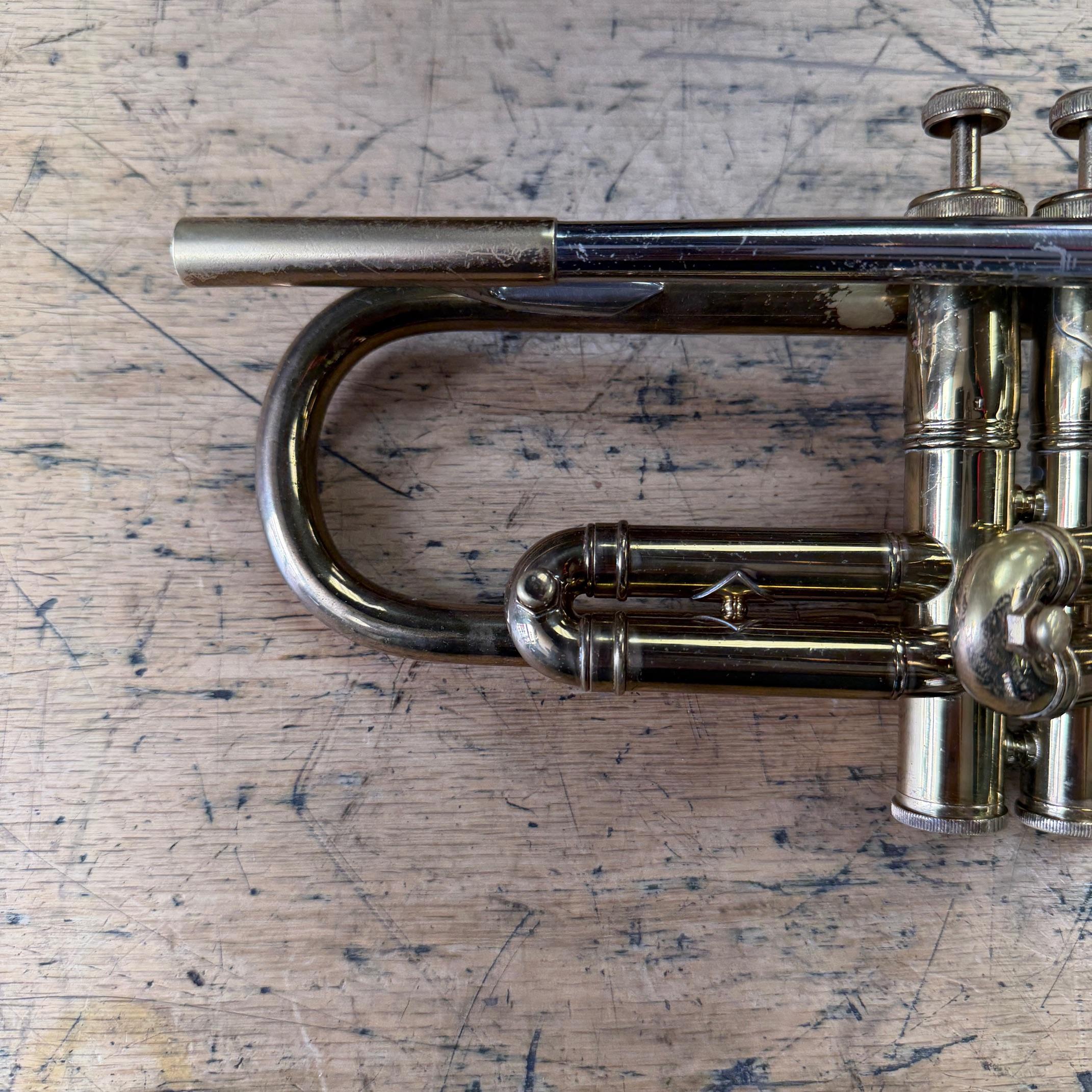Vintage Selmer Signet Bb Trumpet Just Serviced with Reynolds Case 1952 - Image 3