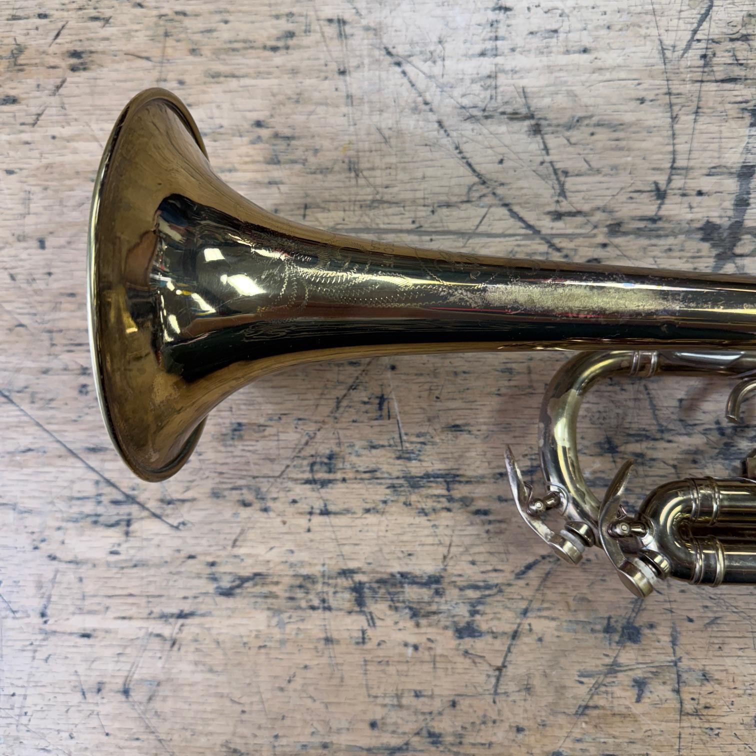 Vintage Selmer Signet Bb Trumpet Just Serviced with Reynolds Case 1952 - Image 12