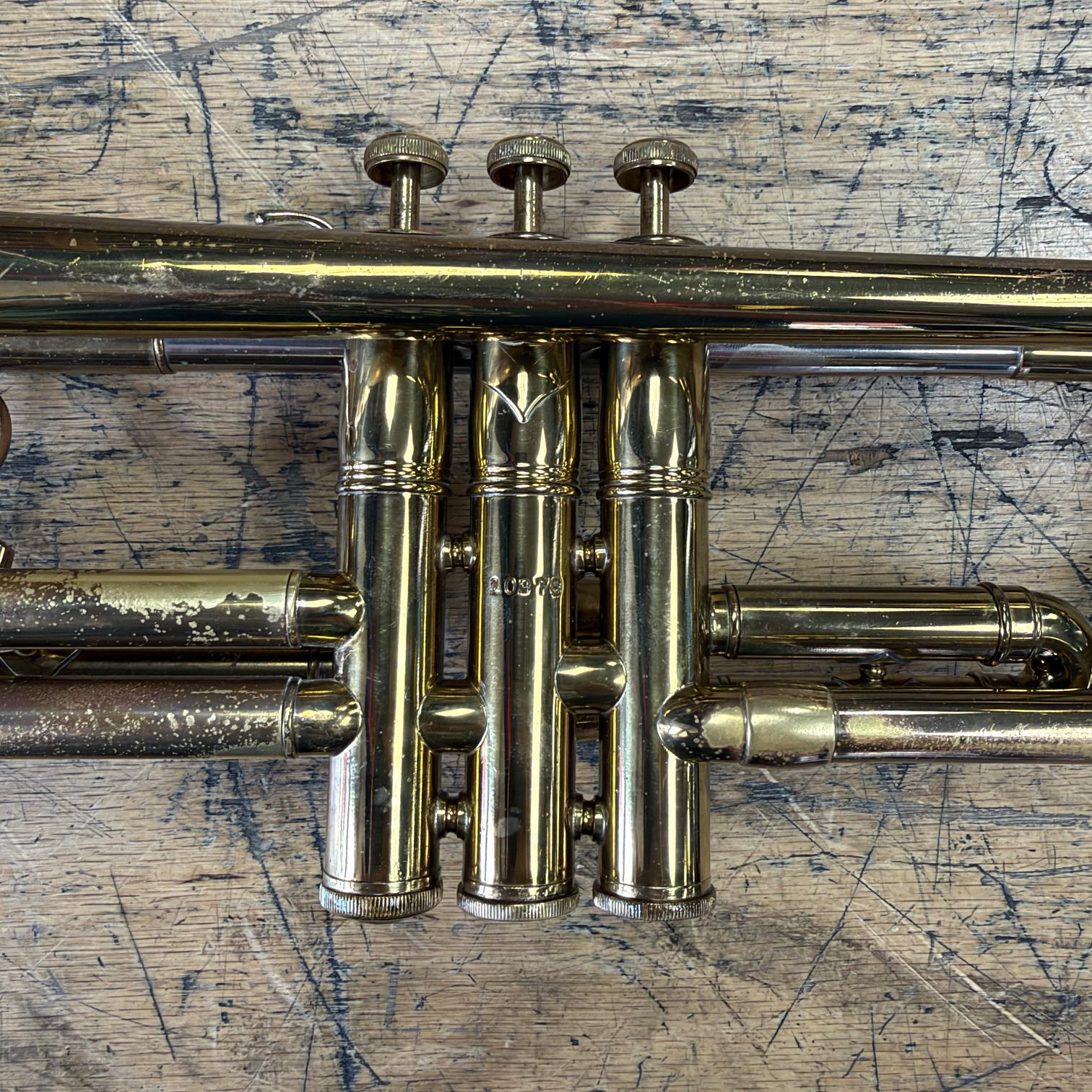 Vintage Selmer Signet Bb Trumpet Just Serviced with Reynolds Case 1952 - Image 14
