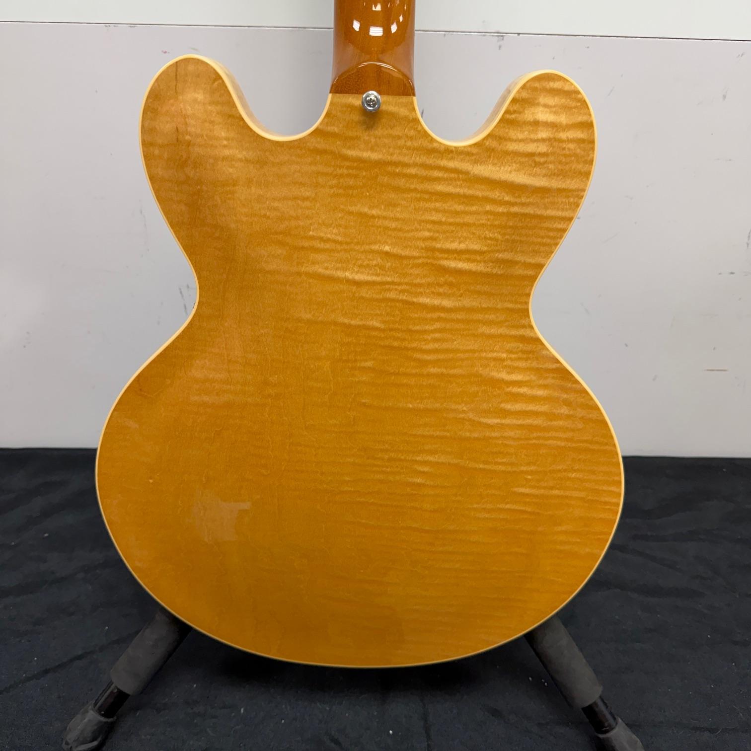 Used Gibson Memphis ES-335 ESDT15ANNH1 Semi-Hollow Body Electric Guitar Flamed Blonde with Case & Certificate of Authenticity 2015 - Image 20