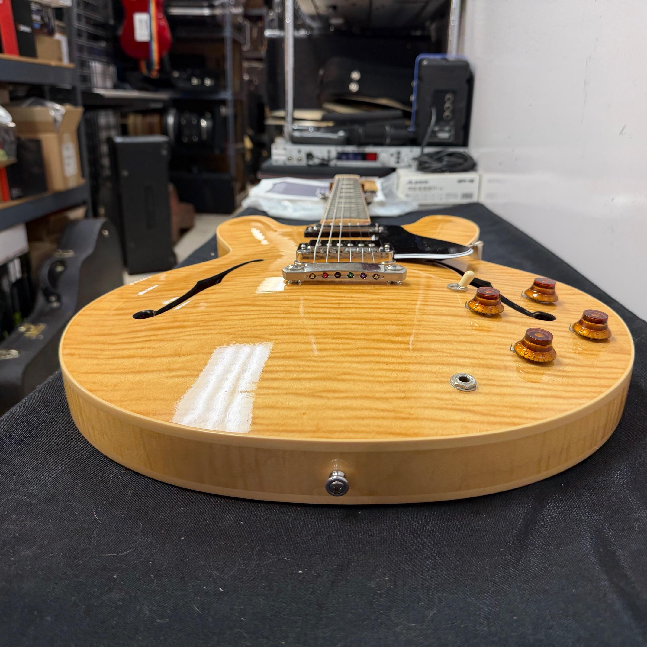 Used Gibson Memphis ES-335 ESDT15ANNH1 Semi-Hollow Body Electric Guitar Flamed Blonde with Case & Certificate of Authenticity 2015 - Image 23