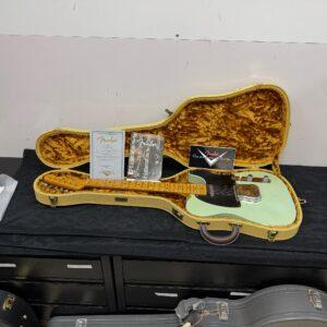 Used Fender Custom Shop 1951 Nocaster Relic Tele Telecaster Electric Guitar Sonic Blue with Case & Certificate of Authenticity Made in the USA 2008