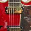 Used Epiphone E212TV Sheraton 50th Anniversary 1962 Reissue Cherry Semi-Hollow Body Electric Guitar with Tremolo Bridge & Case - Image 10