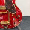 Used Epiphone E212TV Sheraton 50th Anniversary 1962 Reissue Cherry Semi-Hollow Body Electric Guitar with Tremolo Bridge & Case - Image 12