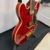 Used Epiphone E212TV Sheraton 50th Anniversary 1962 Reissue Cherry Semi-Hollow Body Electric Guitar with Tremolo Bridge & Case - Image 13