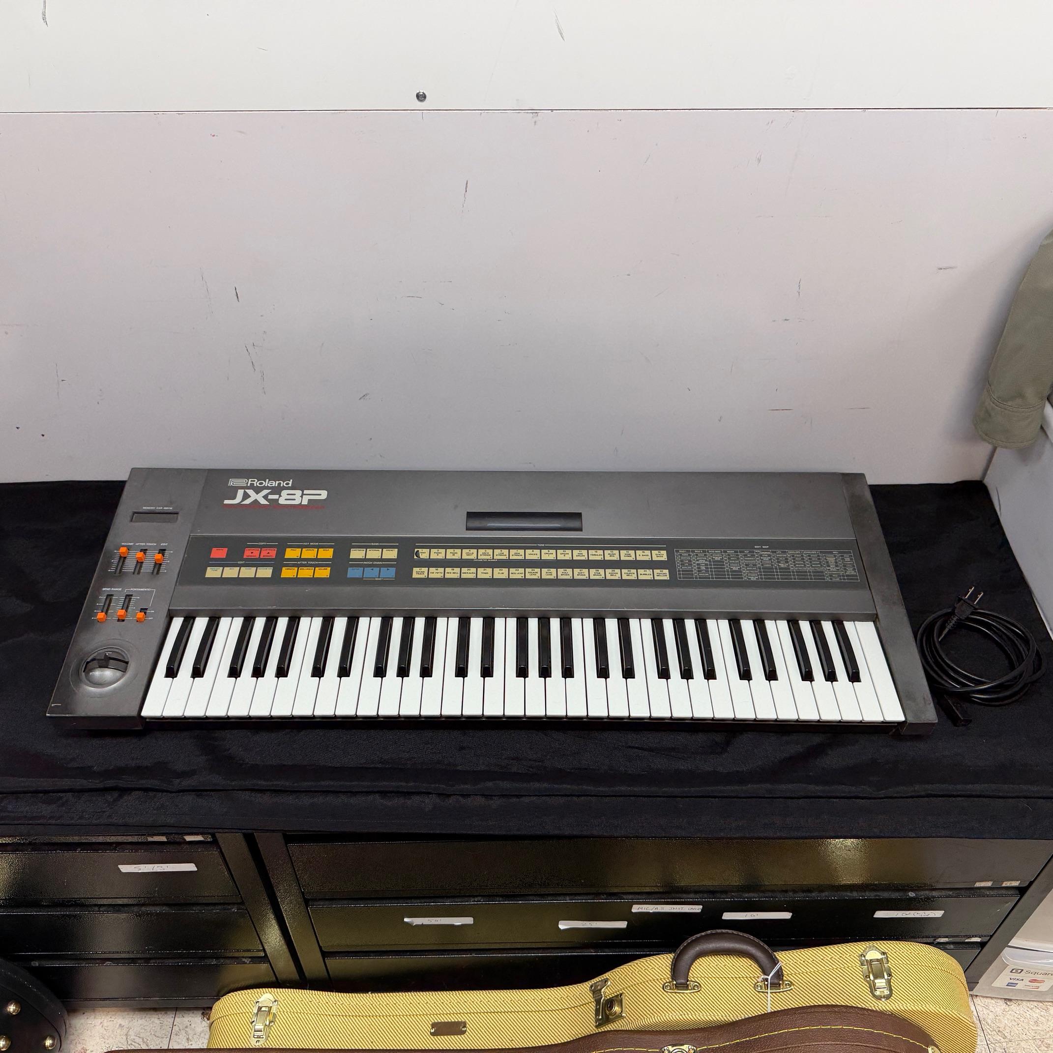 Vintage Roland JX-8P Polyphonic Synth Synthesizer Keyboard Made in Japan