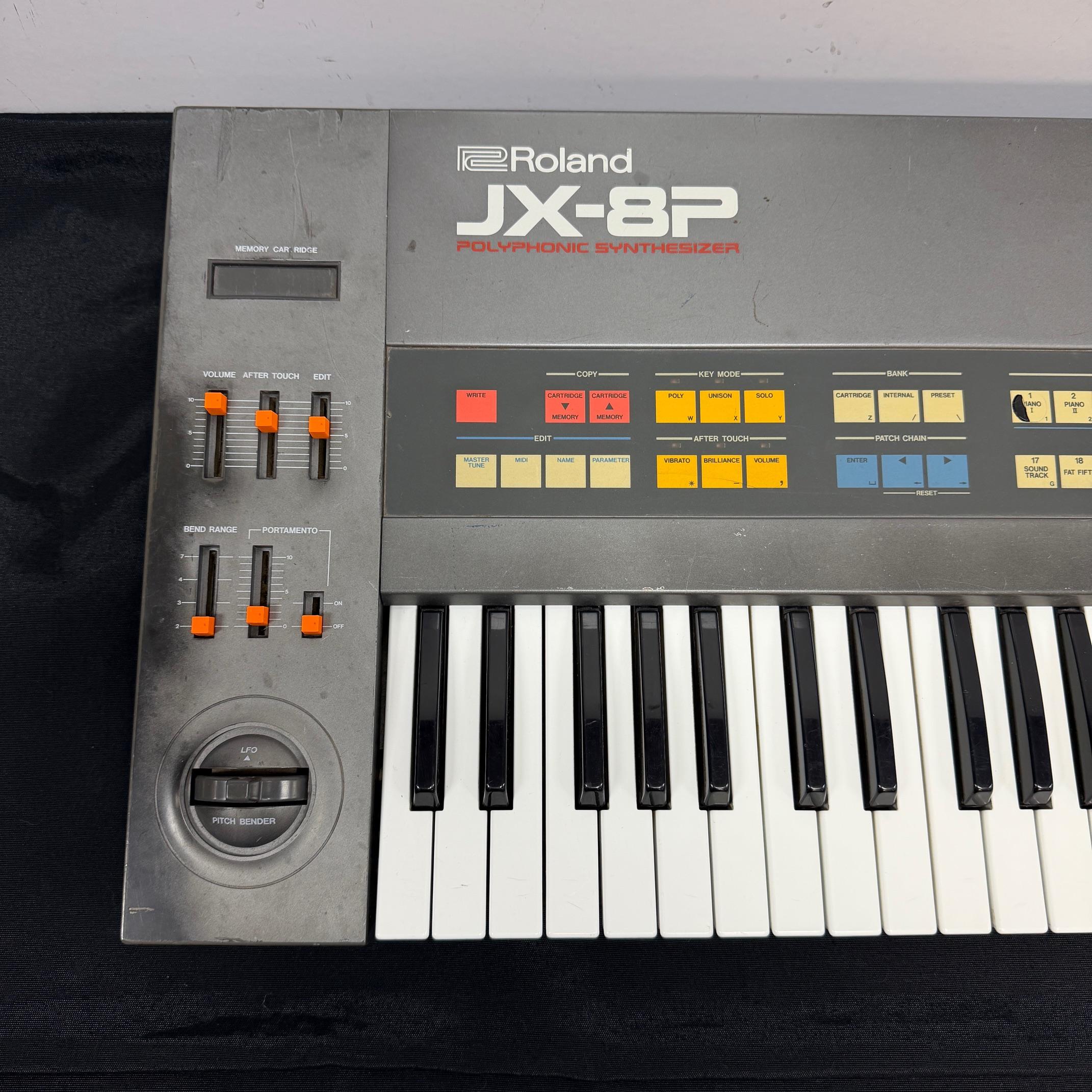 Vintage Roland JX-8P Polyphonic Synth Synthesizer Keyboard Made in Japan - Image 2