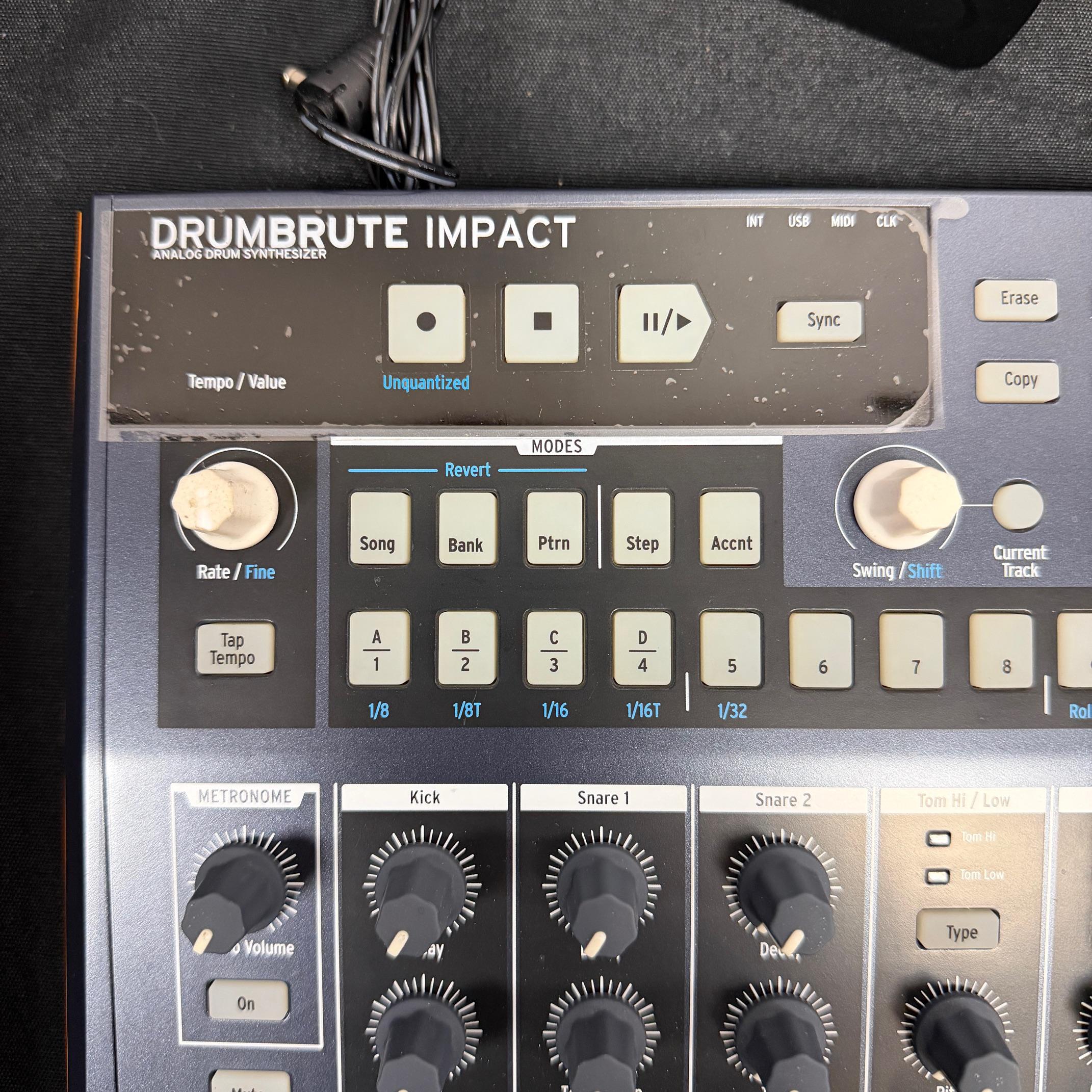 Used Arturia DrumBrute Impact Analog Drum Machine with AC Adapter - Image 2